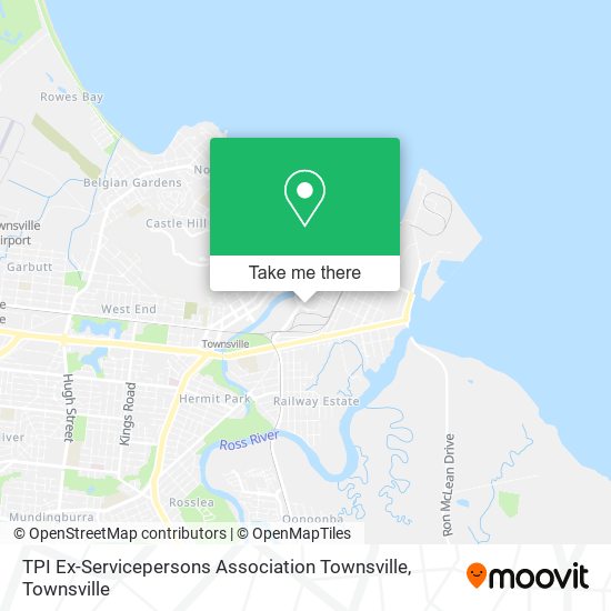 TPI Ex-Servicepersons Association Townsville map