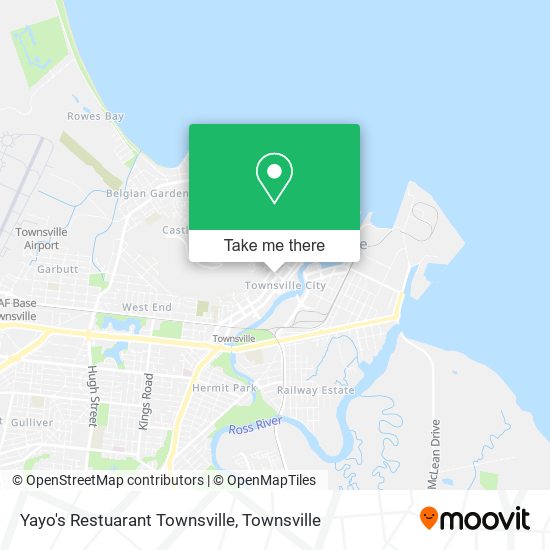 Yayo's Restuarant Townsville map
