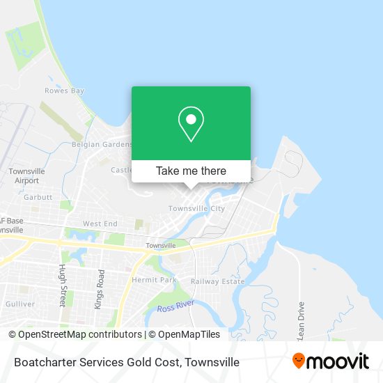 Mapa Boatcharter Services Gold Cost