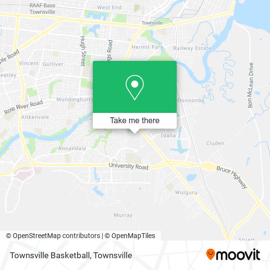 Mapa Townsville Basketball