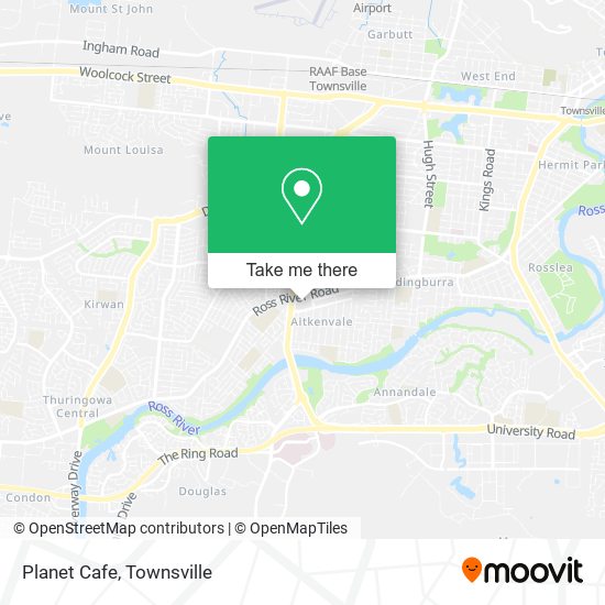 Planet Cafe map