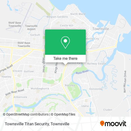 Mapa Townsville Titan Security