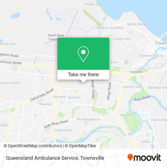Mapa Queensland Ambulance Service