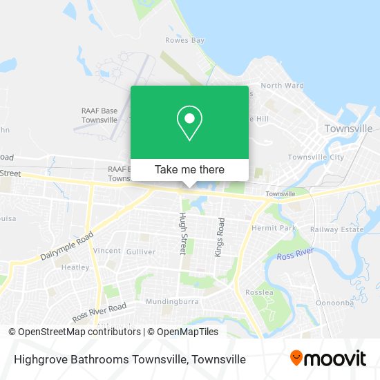 Highgrove Bathrooms Townsville map