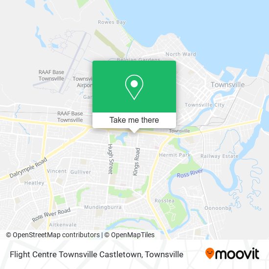 Mapa Flight Centre Townsville Castletown