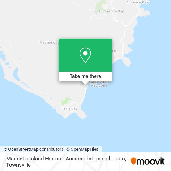Mapa Magnetic Island Harbour Accomodation and Tours