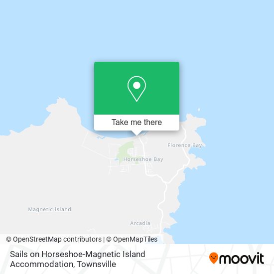 Mapa Sails on Horseshoe-Magnetic Island Accommodation