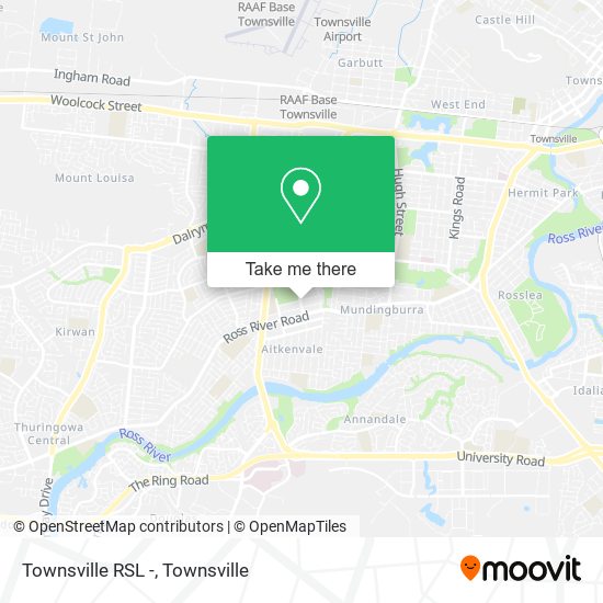 Townsville RSL - map