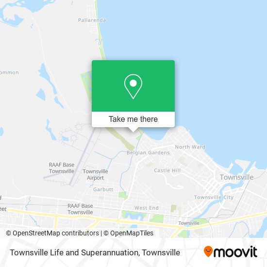 Mapa Townsville Life and Superannuation