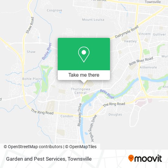 Mapa Garden and Pest Services