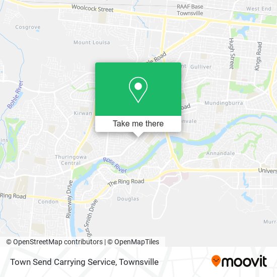 Town Send Carrying Service map