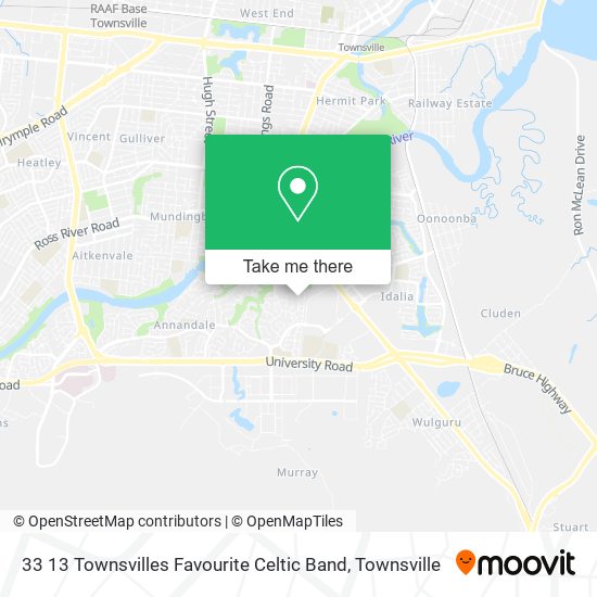 33 13 Townsvilles Favourite Celtic Band map