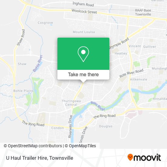 U Haul Trailer Hire map