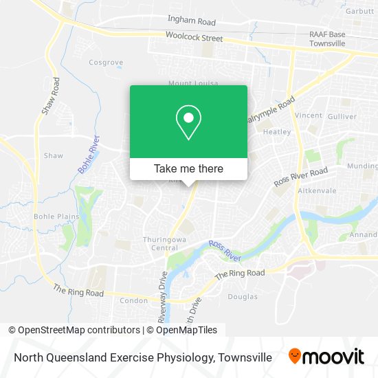 North Queensland Exercise Physiology map