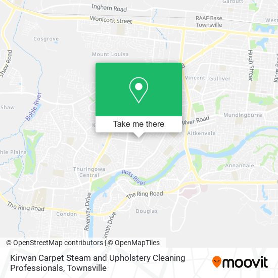 Kirwan Carpet Steam and Upholstery Cleaning Professionals map