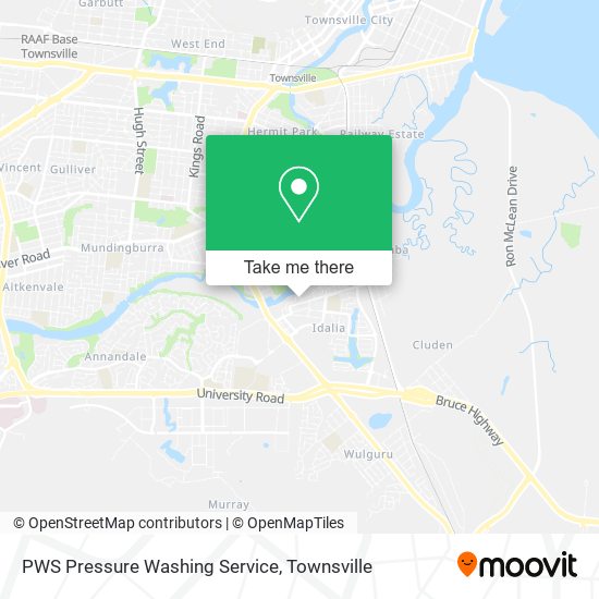 PWS Pressure Washing Service map