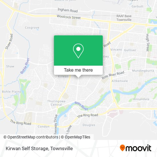 Kirwan Self Storage map