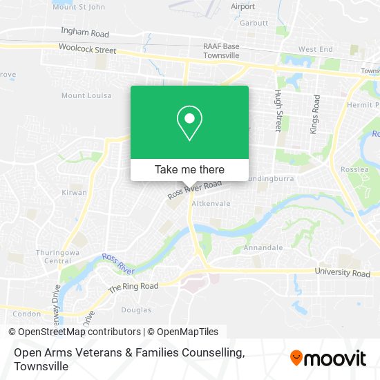 Open Arms Veterans & Families Counselling map