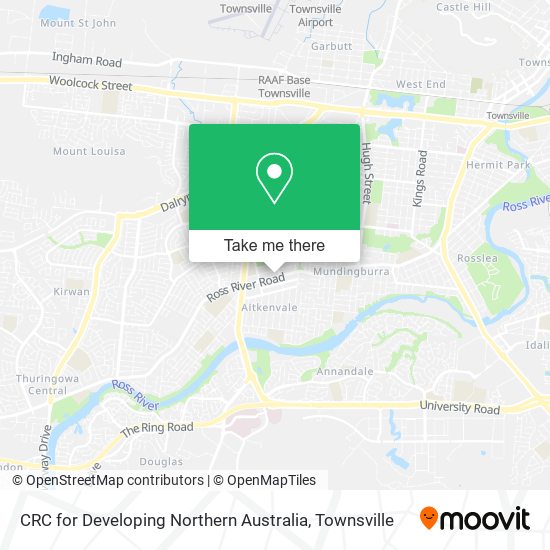 CRC for Developing Northern Australia map