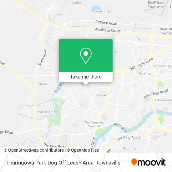 Thuringowa Park Dog Off Leash Area map