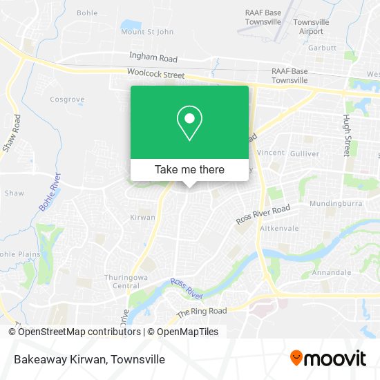 Mapa Bakeaway Kirwan