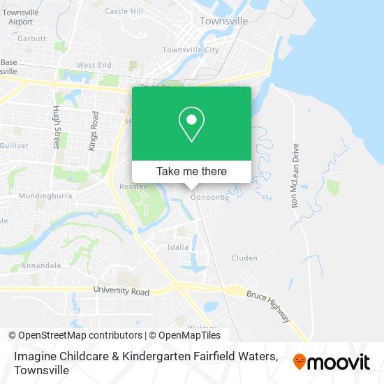 Imagine Childcare & Kindergarten Fairfield Waters map