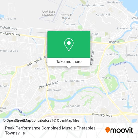 Peak Performance Combined Muscle Therapies map