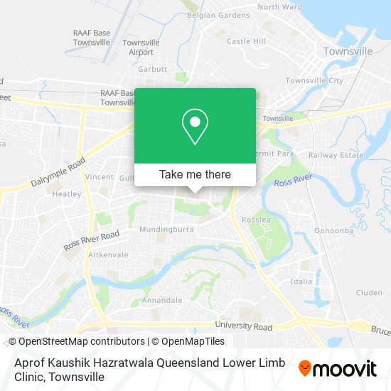 Aprof Kaushik Hazratwala Queensland Lower Limb Clinic map