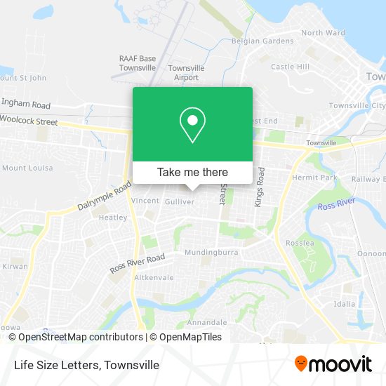 Life Size Letters map