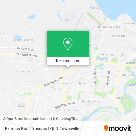 Express Boat Transport QLD map