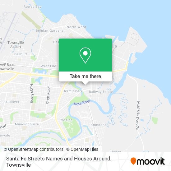 Santa Fe Streets Names and Houses Around map