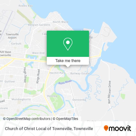 Church of Christ Local of Townsville map