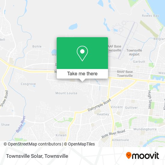 Townsville Solar map