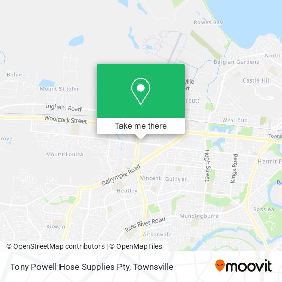 Tony Powell Hose Supplies Pty map