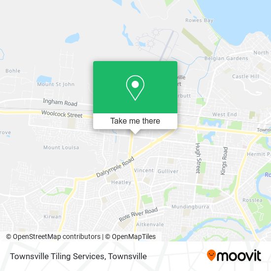 Mapa Townsville Tiling Services