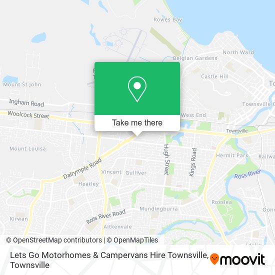 Lets Go Motorhomes & Campervans Hire Townsville map