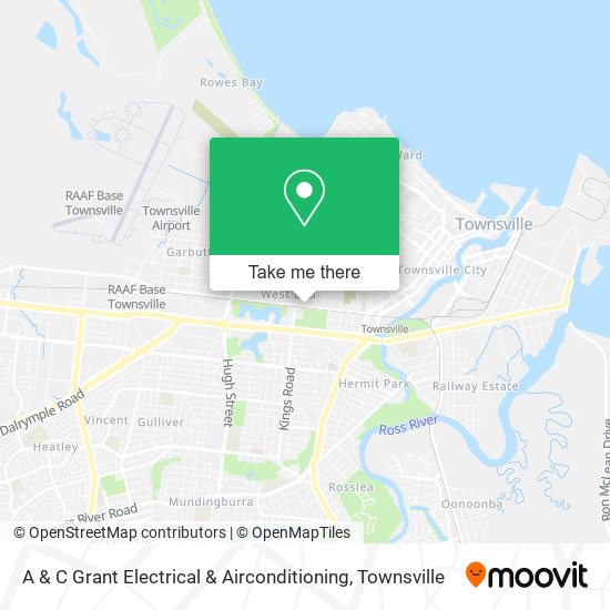 A & C Grant Electrical & Airconditioning map