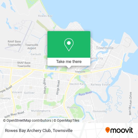 Mapa Rowes Bay Archery Club