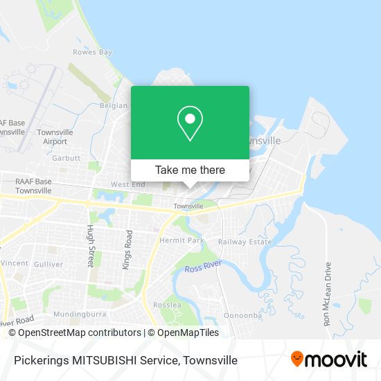 Pickerings MITSUBISHI Service map