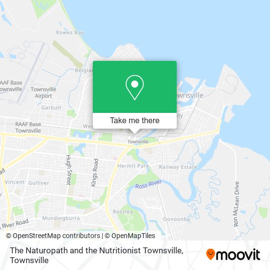 Mapa The Naturopath and the Nutritionist Townsville