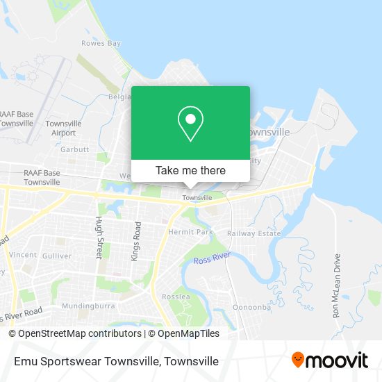 Emu Sportswear Townsville map