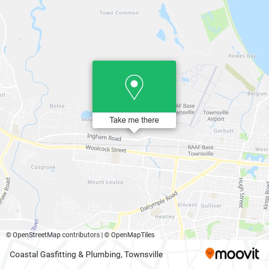 Coastal Gasfitting & Plumbing map