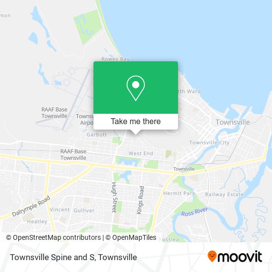 Townsville Spine and S map