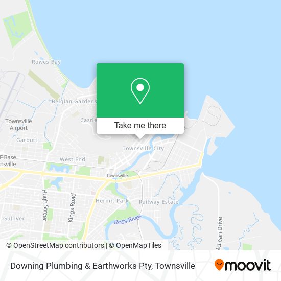 Downing Plumbing & Earthworks Pty map