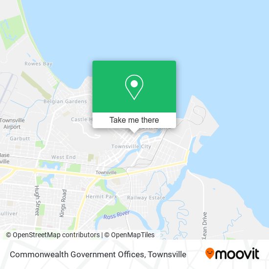 Commonwealth Government Offices map