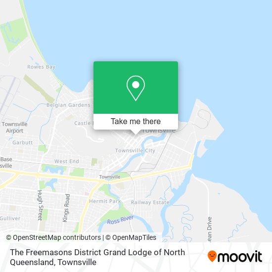 The Freemasons District Grand Lodge of North Queensland map