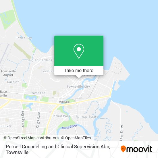 Mapa Purcell Counselling and Clinical Supervision Abn