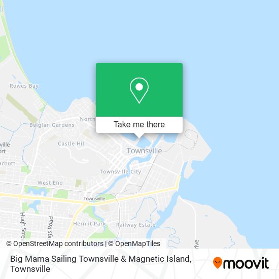 Big Mama Sailing Townsville & Magnetic Island map