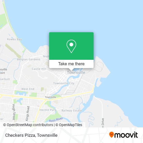 Checkers Pizza map