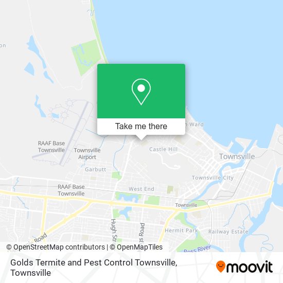 Golds Termite and Pest Control Townsville map